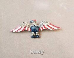 Vintage Trifari Alfred Philippe WWII patriotic Eagle brooch