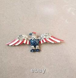 Vintage Trifari Alfred Philippe WWII patriotic Eagle brooch