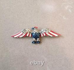 Vintage Trifari Alfred Philippe WWII patriotic Eagle brooch