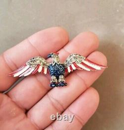 Vintage Trifari Alfred Philippe WWII patriotic Eagle brooch