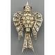 Vintage Trifari Bird Fur Clip Sterling Silver Alfred Philippe Rhinestones