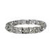 Vintage Trifari Bracelet Rhodium Plate Alfred Philippe Art Deco Rhinestone