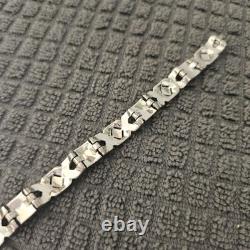 Vintage Trifari Bracelet Rhodium Plate Alfred Philippe Art Deco Rhinestone