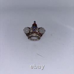 Vintage Trifari Crown Brooch by Alfred Philippe Pat. 137542