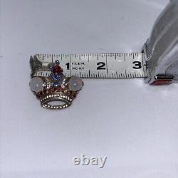 Vintage Trifari Crown Brooch by Alfred Philippe Pat. 137542