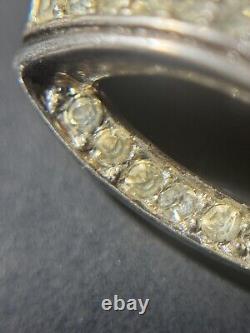 Vintage Trifari Crown Brooch by Alfred Philippe Pat. 137542