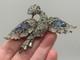 Vintage Trifari Fruit Salad Peacock Bird Brooch Rhinestone Alfred Philippe READ