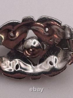 Vintage Trifari KTF Bracelet Alfred Philippe Rhinestone Art Deco Link
