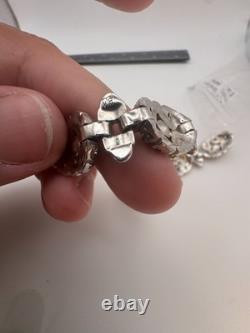 Vintage Trifari KTF Bracelet Alfred Philippe Rhinestone Art Deco Link