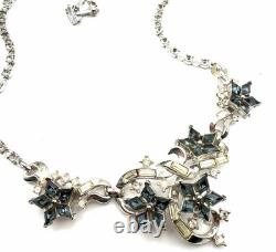 Vintage Trifari Rhinestone Star Necklace-Pat. Pend. Alfred Philippe BOOK PIECE