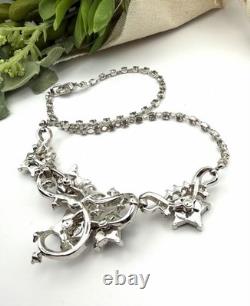 Vintage Trifari Rhinestone Star Necklace-Pat. Pend. Alfred Philippe BOOK PIECE