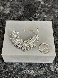 Vintage Trifari Royal Plume Collection Leaf Feather Brooch Pin Alfred Philippe