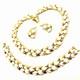 Vintage Trifari crown White Lily Of Valley Necklace bracelet clipOn Earrings set