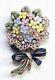 Vt Bouquet of Flowers Clip Brooch CROWN TRIFARI 125348 Sign Alfred Philippe 444j