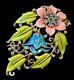 Vtg 1939 Philippe Trifari Enamel Rhinestone Floral Carnation Lily Fur Clip Pin