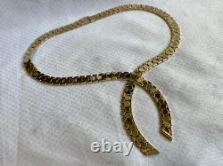 Vtg 1940's Alfred Philippe Trifari Honeycomb Cravat 18 Jewelry Box Clasp