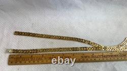 Vtg 1940's Alfred Philippe Trifari Honeycomb Cravat 18 Jewelry Box Clasp