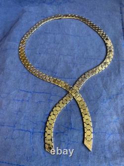 Vtg 1940's Alfred Philippe Trifari Honeycomb Cravat 18 Jewelry Box Clasp