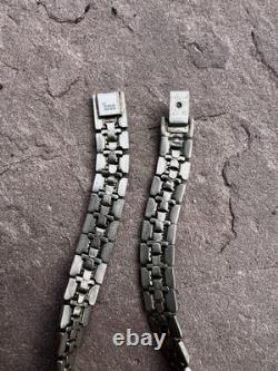 Vtg 1940s Crown Trifari Alfred Philippe Honeycomb Silver Tone Rare Necklace