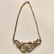 Vtg 1952 Crown Trifari Alfred Philippe Promenade Necklace Gold Rhinestone Choker