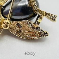 Vtg. 1960s Crown Trifari Fantasia Series Fly Alfred Philippe Gold Tone Brooch