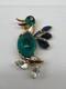 Vtg Alfred Philippe Trifari Brooch Jelly Belly Duck Brooch Pin Orig Box Rare