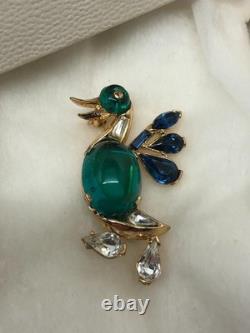 Vtg Alfred Philippe Trifari Brooch Jelly Belly Duck Brooch Pin Orig Box Rare Vtg Alfred Philippe Trifari Brooch Jelly Belly Duck Brooch Pin Orig Box Rare