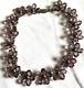 Vtg Alfred Philippe Trifari Purple Glass Open Bezel Flower Necklace- Free Ship