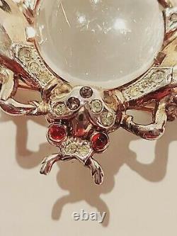 Vtg Alfred Philippe's Sterling Signed Trifari Jelly Belly Bug Pin