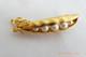 Vtg Crown Trifari A. Philippe Gold & Pearl Pea Pod Brooch Pin & Earrings Set