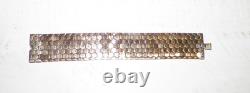 Vtg Crown Trifari Alfred Philippe Goldtone Honeycomb Bracelet