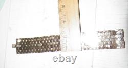 Vtg Crown Trifari Alfred Philippe Goldtone Honeycomb Bracelet