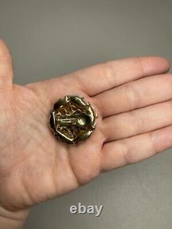Vtg Crown Trifari Alfred Philippe Rare Fruit Salad Clip On Earrings And Brooch