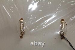 Vtg Crown Trifari Alfred Philippe Rhinestone Teardrop Dangle Clip On Earrings