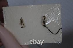 Vtg Crown Trifari Alfred Philippe Rhinestone Teardrop Dangle Clip On Earrings