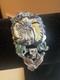 Vtg Crown Trifari Alfred Philippe Rue de la Paix Enamel Pansy Bracelet As Is