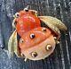 Vtg Crown Trifari Lucite Bug Bee Brooch Gradient Body Alfred Philippe RARE