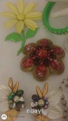 Vtg Jewelry Lot Trifari Eisenberg Weiss Taxco Mex Sterl Vendome J Strongwater