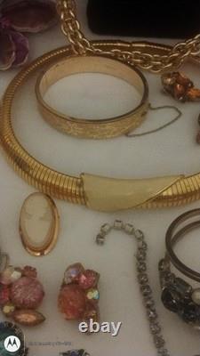 Vtg Jewelry Lot Trifari Eisenberg Weiss Taxco Mex Sterl Vendome J Strongwater