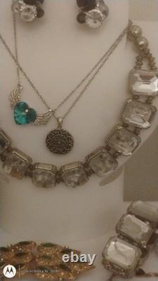 Vtg Jewelry Lot Trifari Eisenberg Weiss Taxco Mex Sterl Vendome J Strongwater