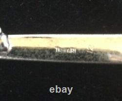Vtg Lge TRIFARI STERLING SILVER RHINESTONE SWORD PIN ALFRED PHILIPPE 1940 +BONUS