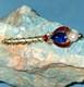 Vtg Trifari Alfred Philippe Coronation Scepter Blue Jelly Cabochon Faux Pearl