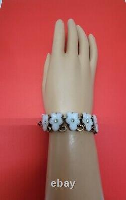 Vtg Trifari Alfred Philippe forget me not Bracelet 1950's