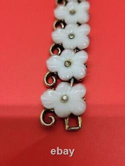 Vtg Trifari Alfred Philippe forget me not Bracelet 1950's