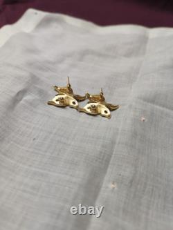 Vtg Trifari Butterfly Brooch Smokey Rhinestones Alfred Philippe 2 MISS STONES