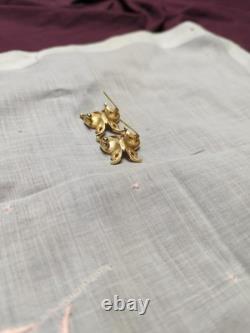Vtg Trifari Butterfly Brooch Smokey Rhinestones Alfred Philippe 2 MISS STONES