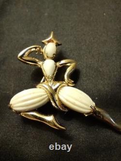 Vtg trifari alfred philippe brooch Ballerina Man